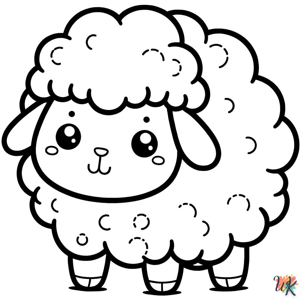 Pecora 15 Disegni da Colorare Pecora 13